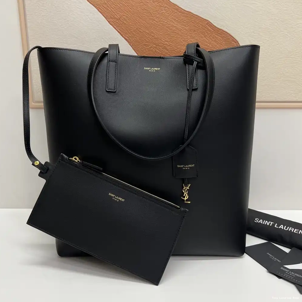 Tony Luxuries LEATHER SHOPPING YSL LAURENT SAINT 0527
